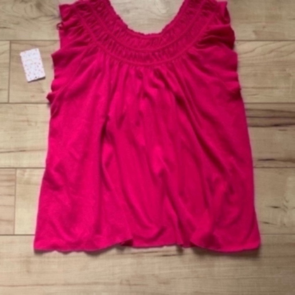 NWT Free People Coconut gathered blouse - Picture 5 of 7